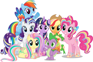 group of my lil ponies